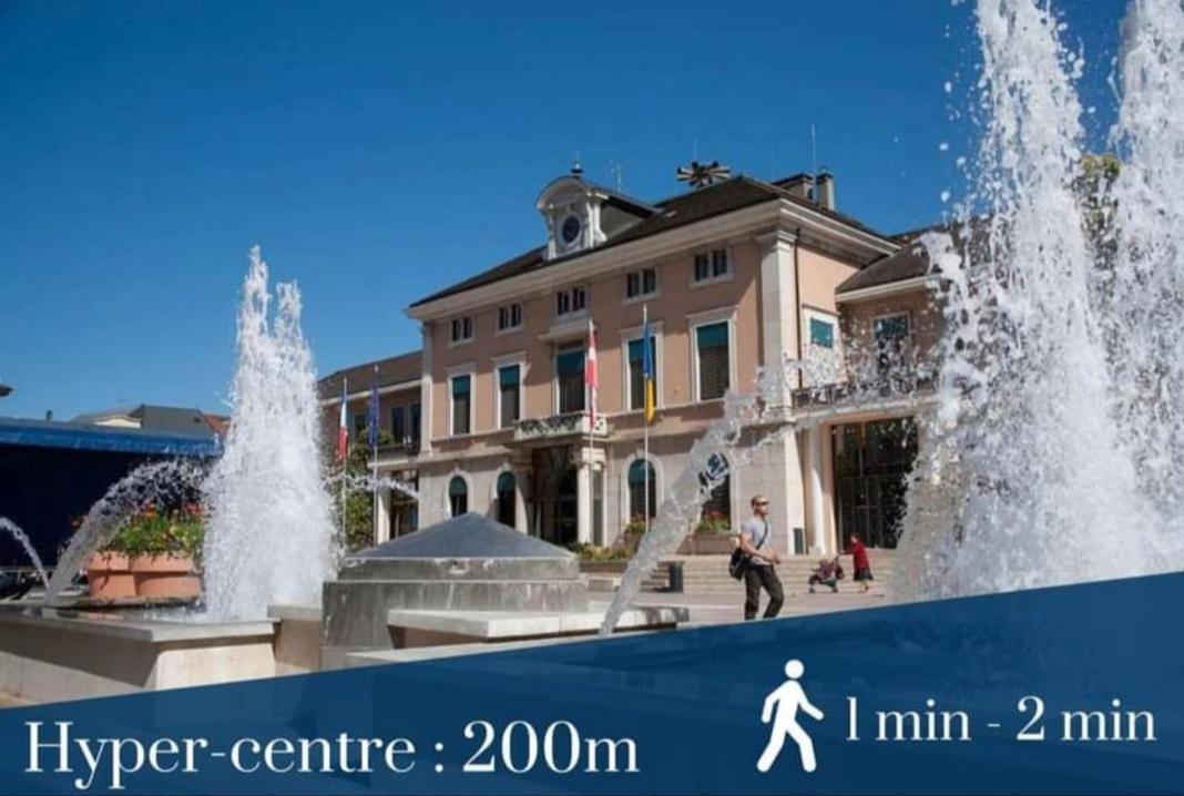 Apart 5 Personnes, 1Min Gare D'Annemasse, Geneve 5Km Luaran gambar