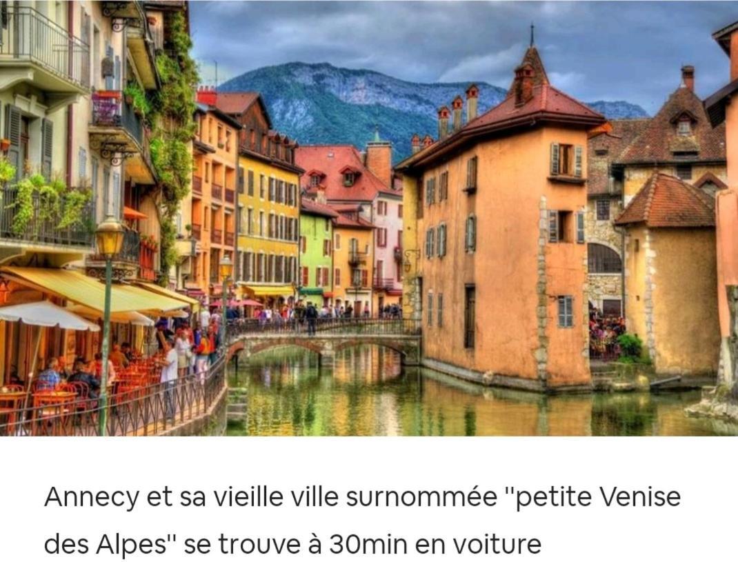 Apart 5 Personnes, 1Min Gare D'Annemasse, Geneve 5Km Luaran gambar